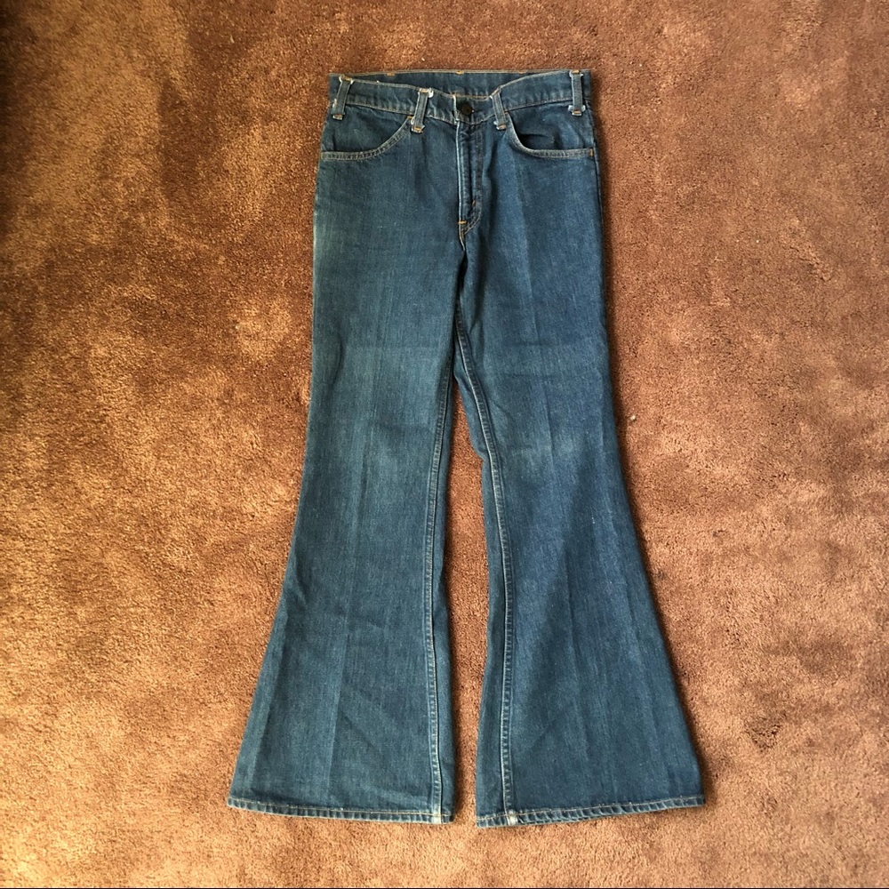 Vintage Levi's 646 217 Bell Bottom Orange tag